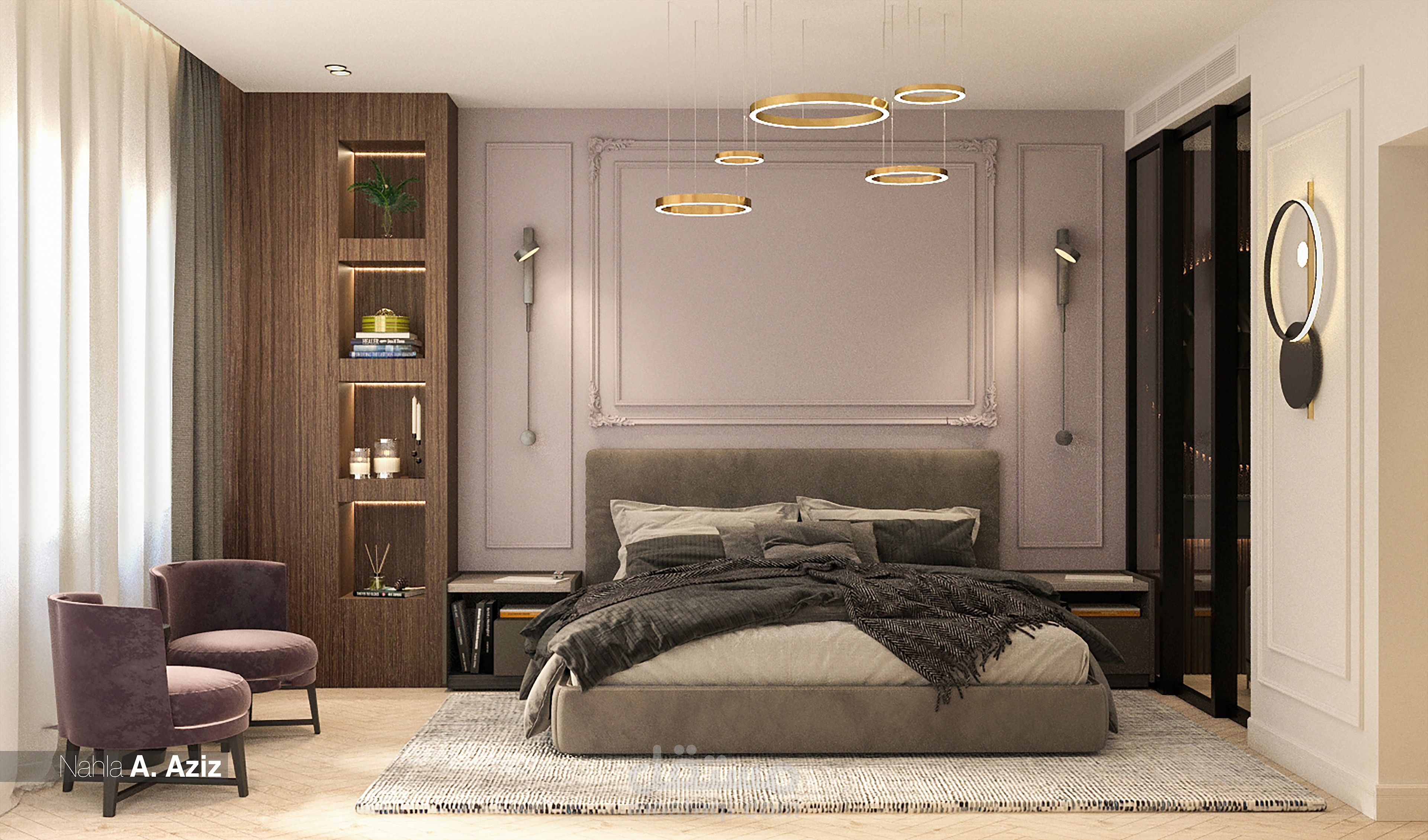 تصميم غرفة نوم رئسية master bedroom