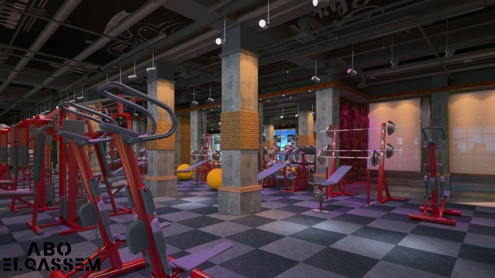 تصميم داخلي ( Gym )