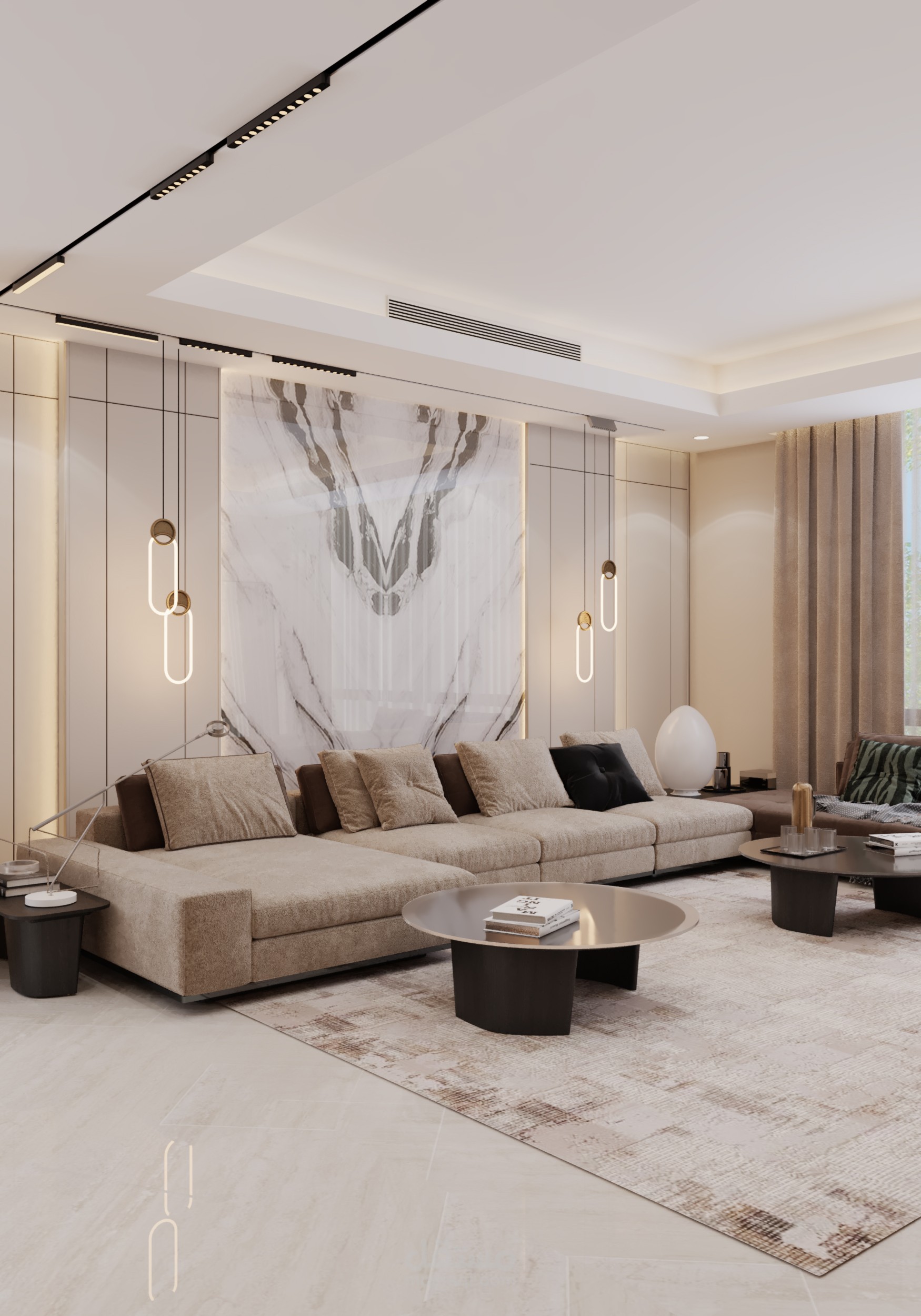 living area design.