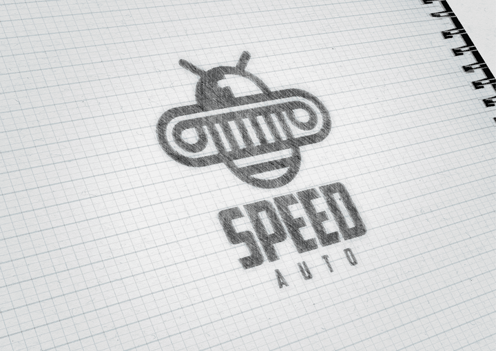 تصميم شعار و هوية بصرية Speed Auto