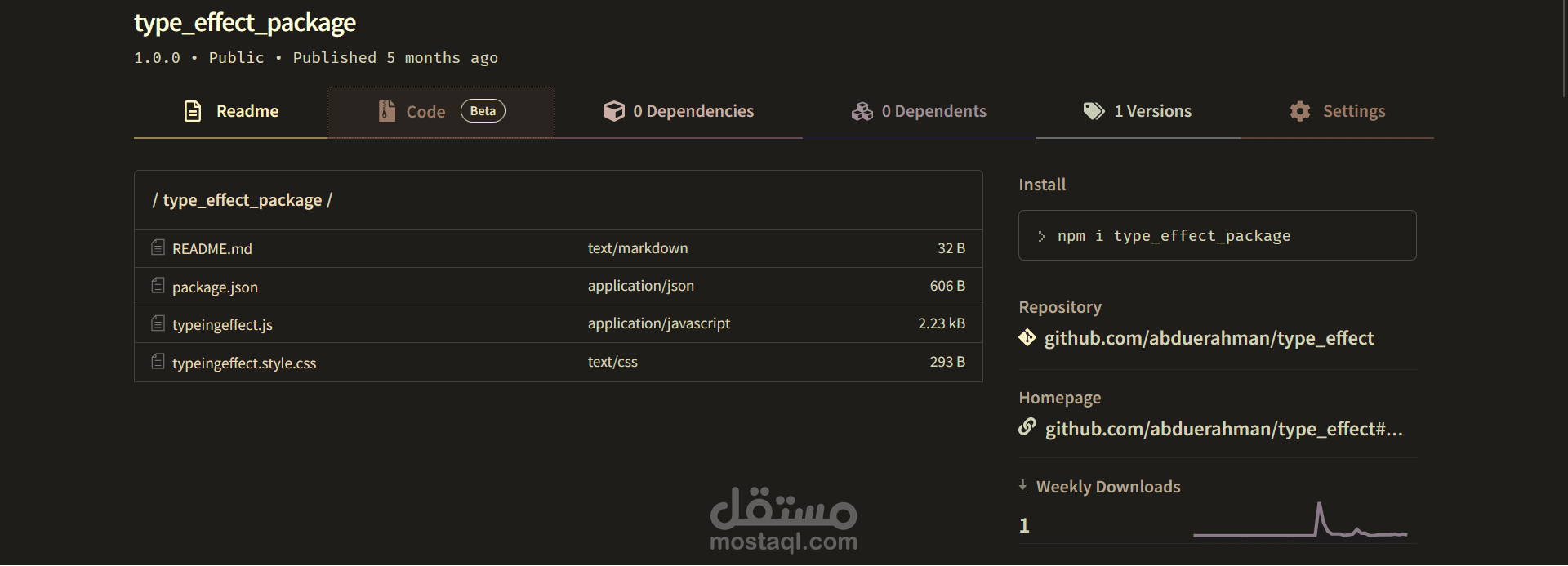 typing effect js