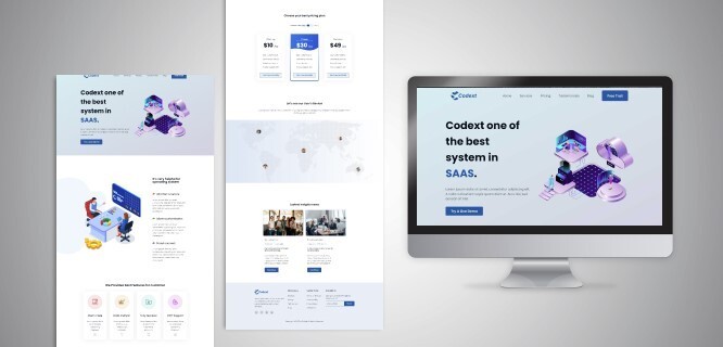 Codext (Responsive landing page)