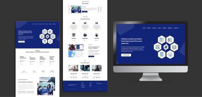 IT(Responsive landing page)