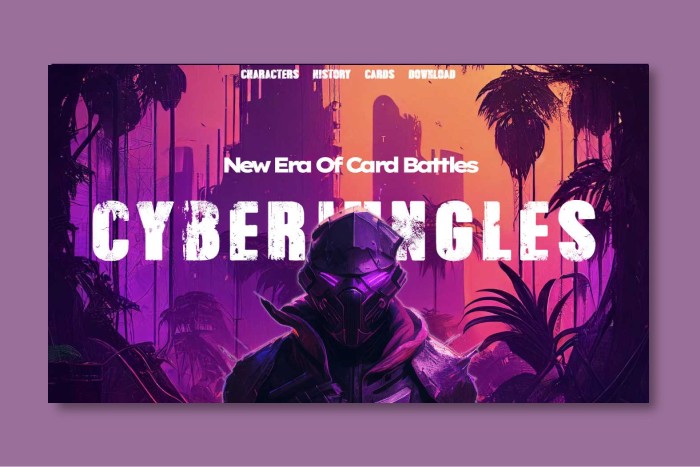 Cyber Jungles (Responsive landing page)