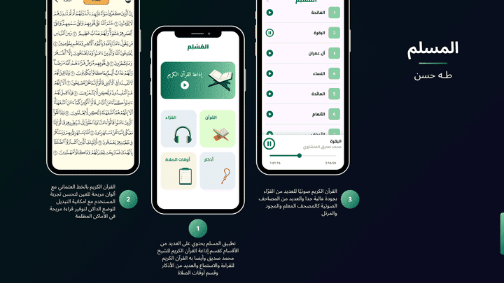 تطوير تطبيق ديني للقرآن الكريم بواسطة Flutter