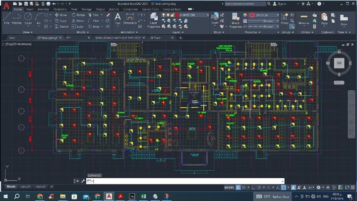 تصميم اعمال كهرباء وتوزيع light    power     fire alarm system