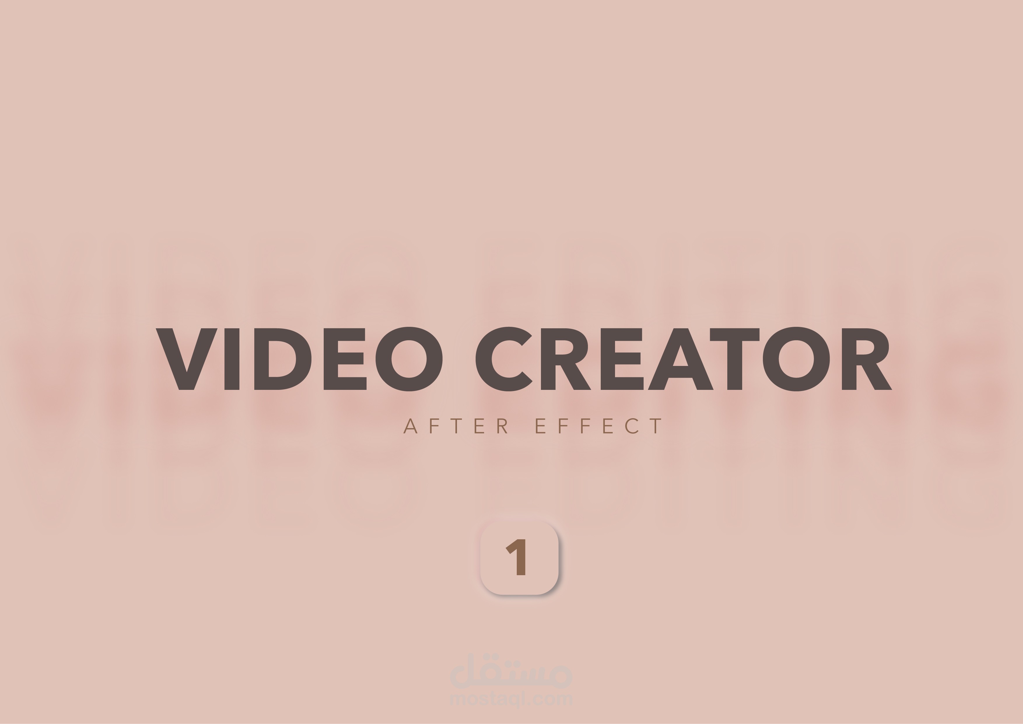 VIDEO CREATOR - AFTER EFFECT