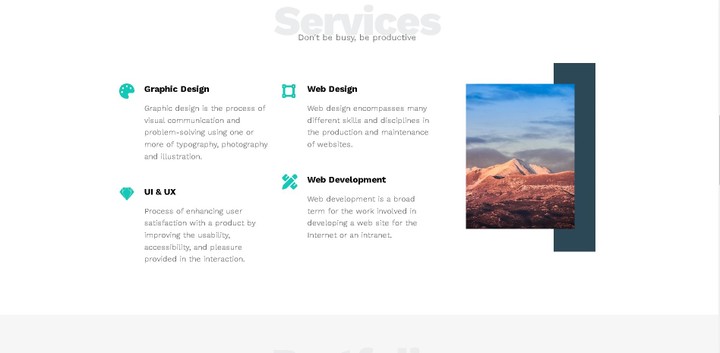 HTML - CSS comopany site template