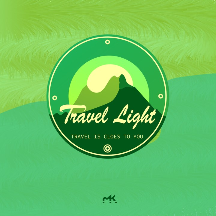 Travel light .. logo brand