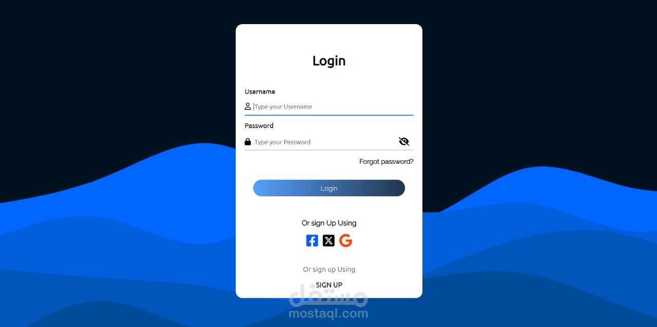 تطوير web sites