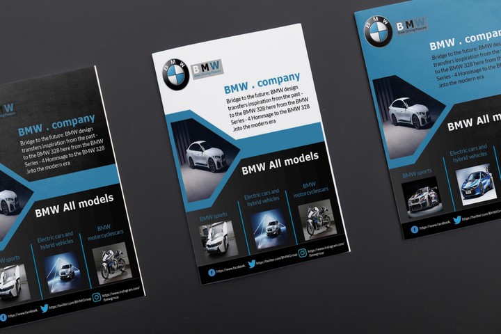 تصميم فلاير لمعرض سيارات " Car Showroom Flyer Design "