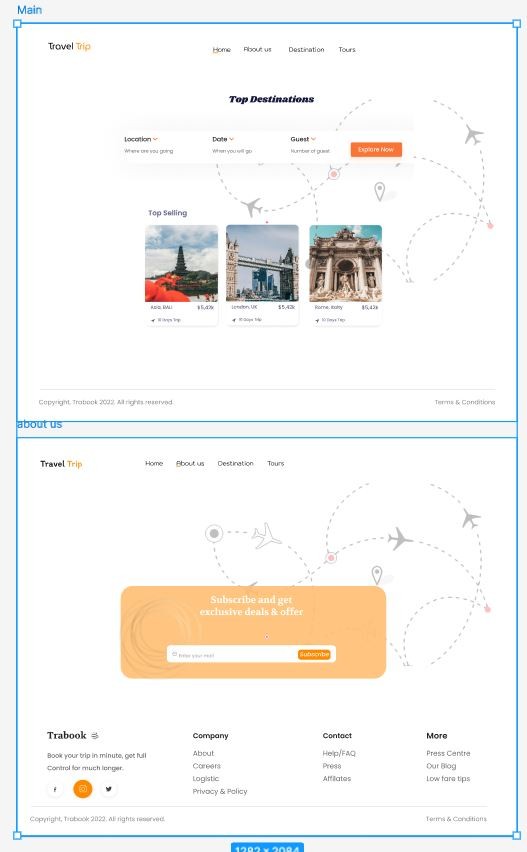 تصميم Fifma Landing Page travel