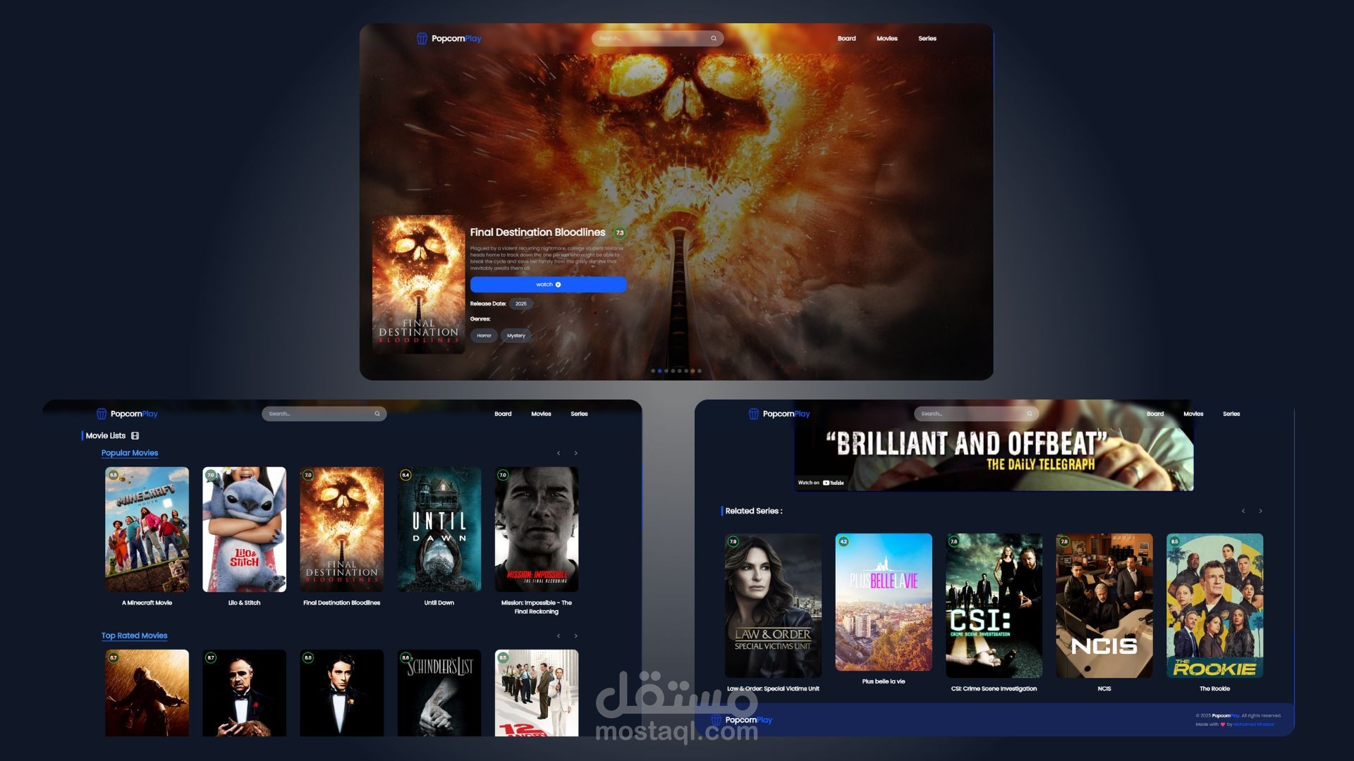 PopcornPlay تطبيق ويب للأفلام