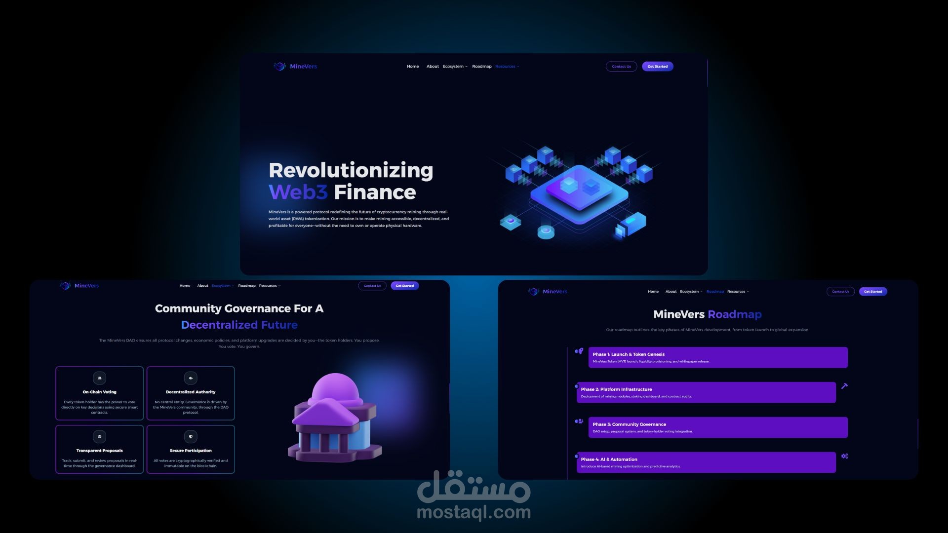 MineVerse Web3 Landing Page