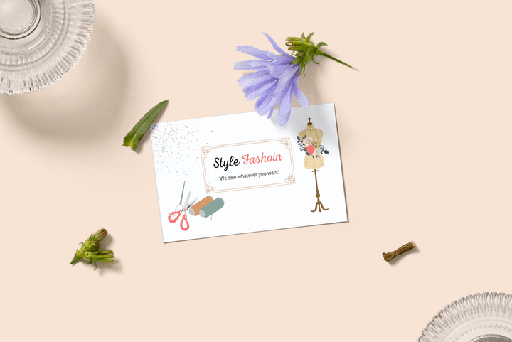 Sewing Shop Card