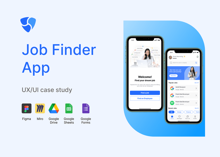 Case Study UXUI Job Finder Mobile App