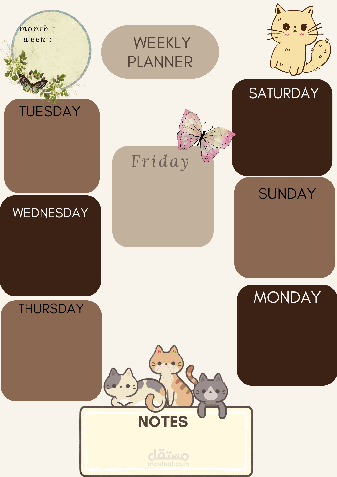 Weekly planner