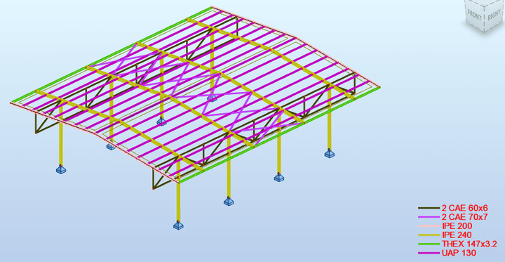 Design and shopdrawings of steel structure