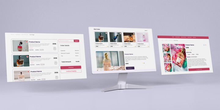 Perfume Website UI