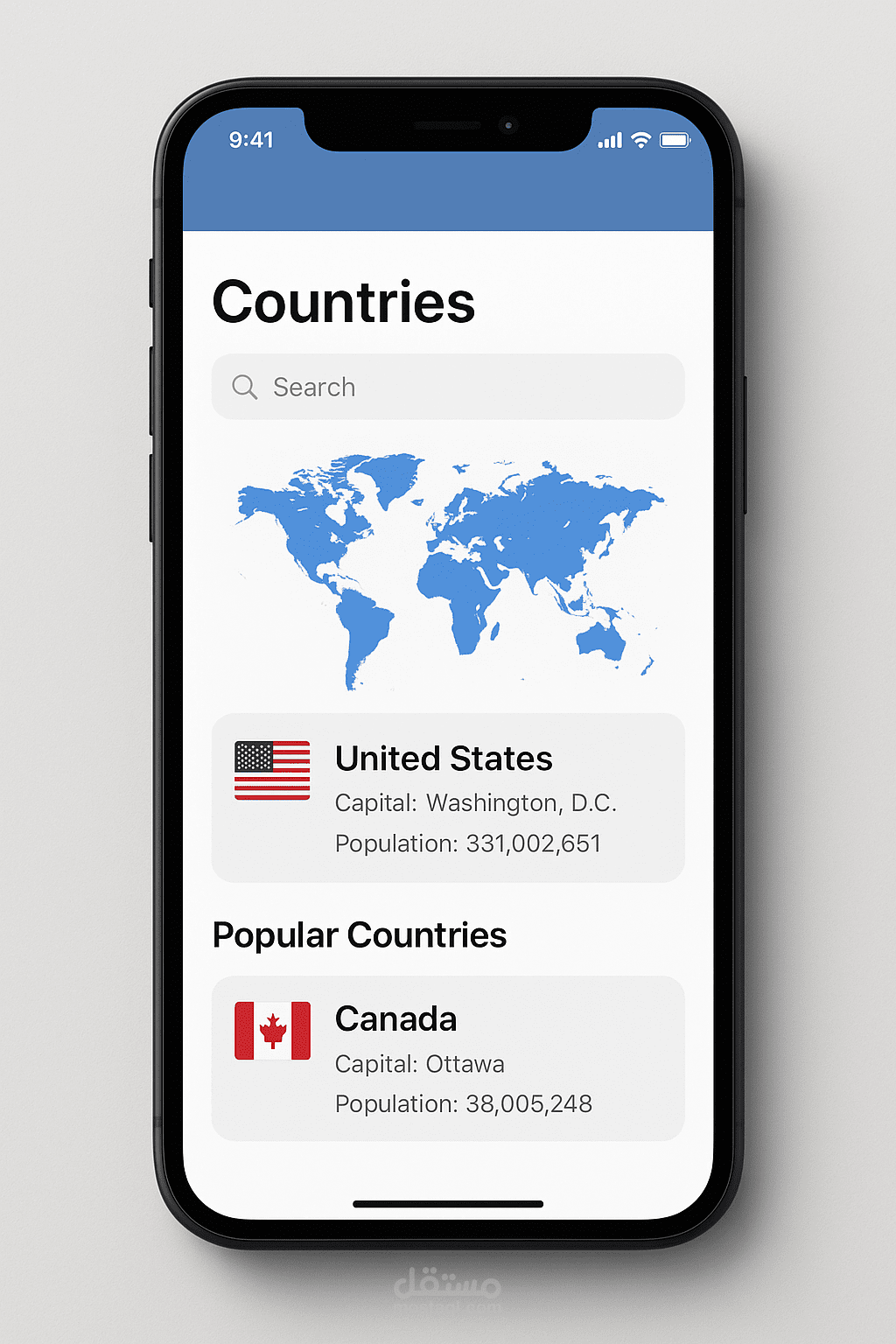 Countries API App
