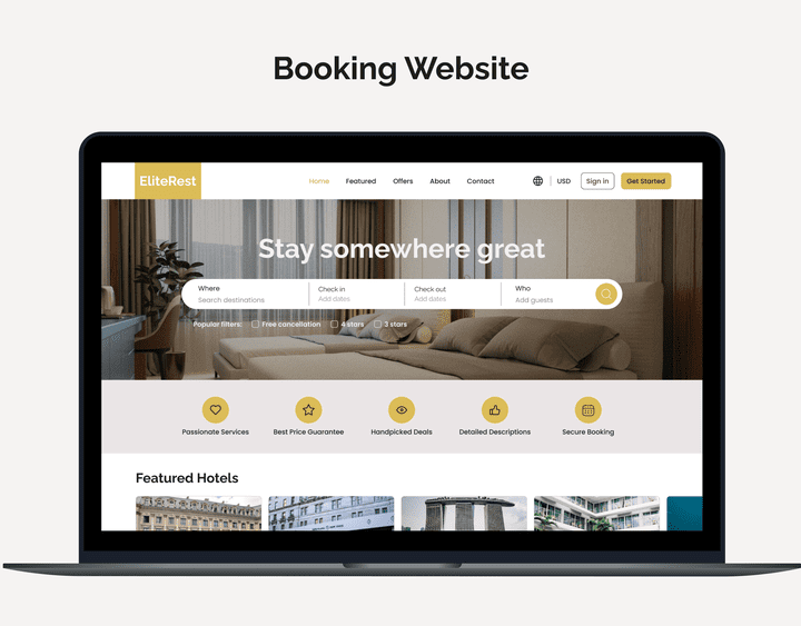 موقع حجز فنادق | Booking Website