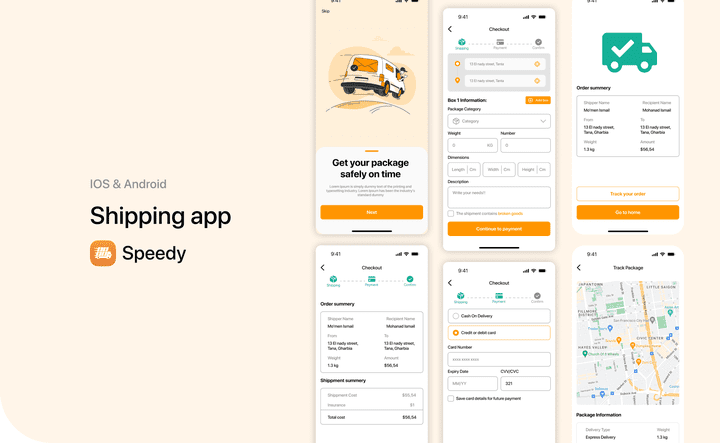 تطبيق توصيل | Shipping App