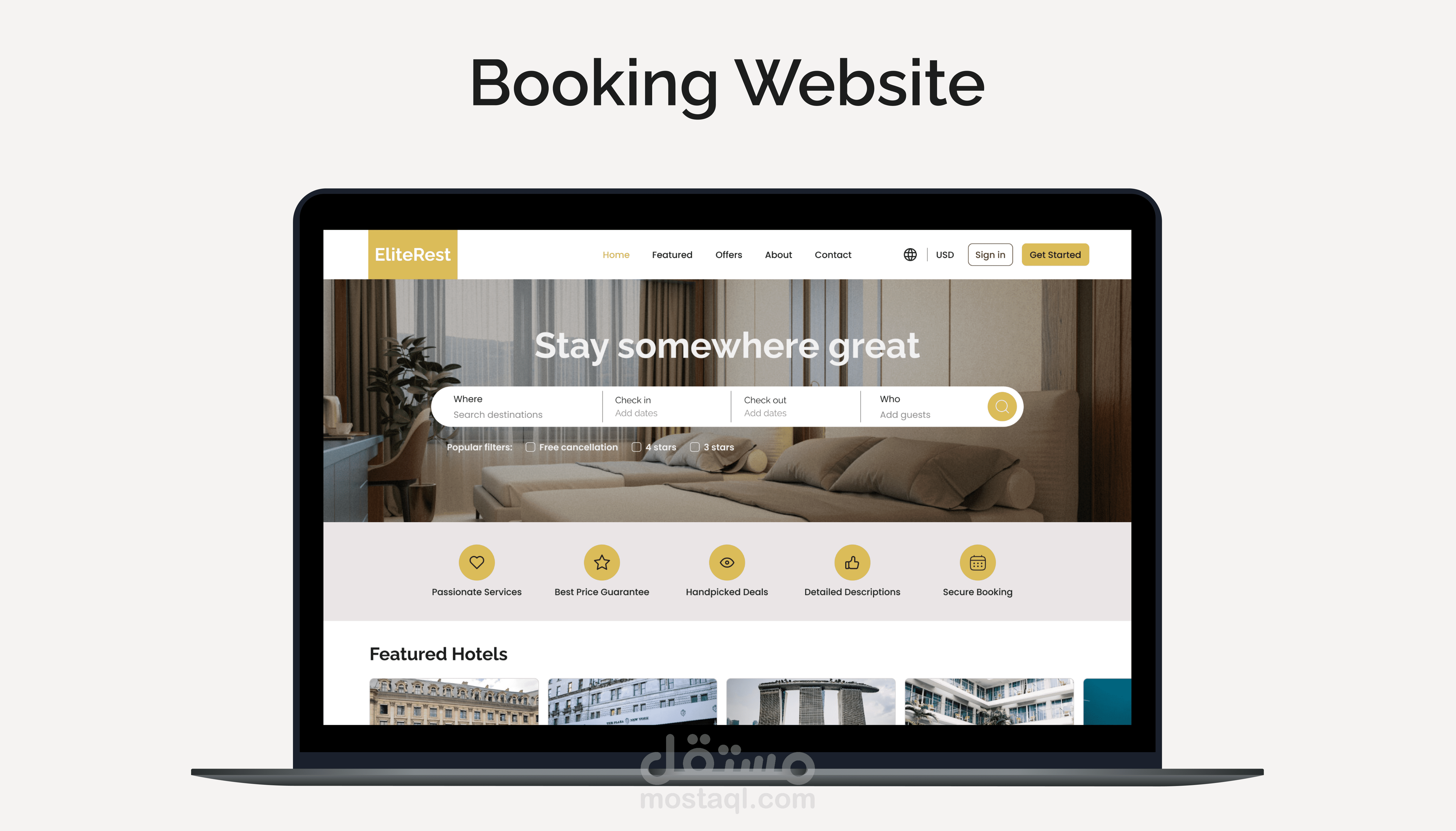 موقع حجز فنادق | Booking Website