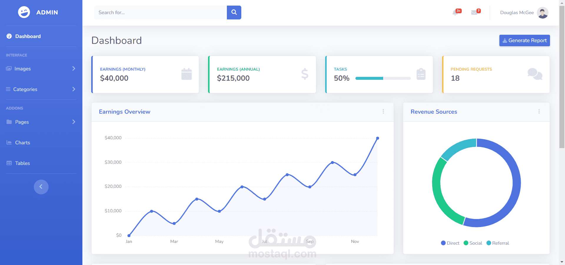 Images website with dashbord using PHP & MySQL | موقع صور + لوحة تحكم