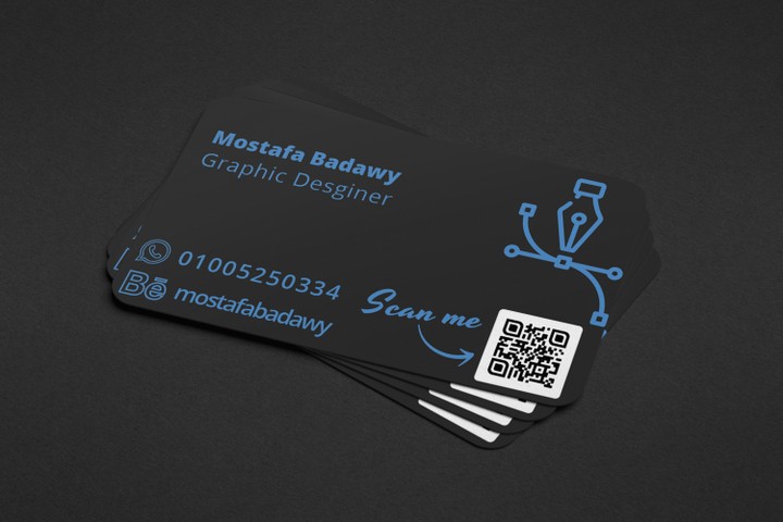 Business card Design with QR code