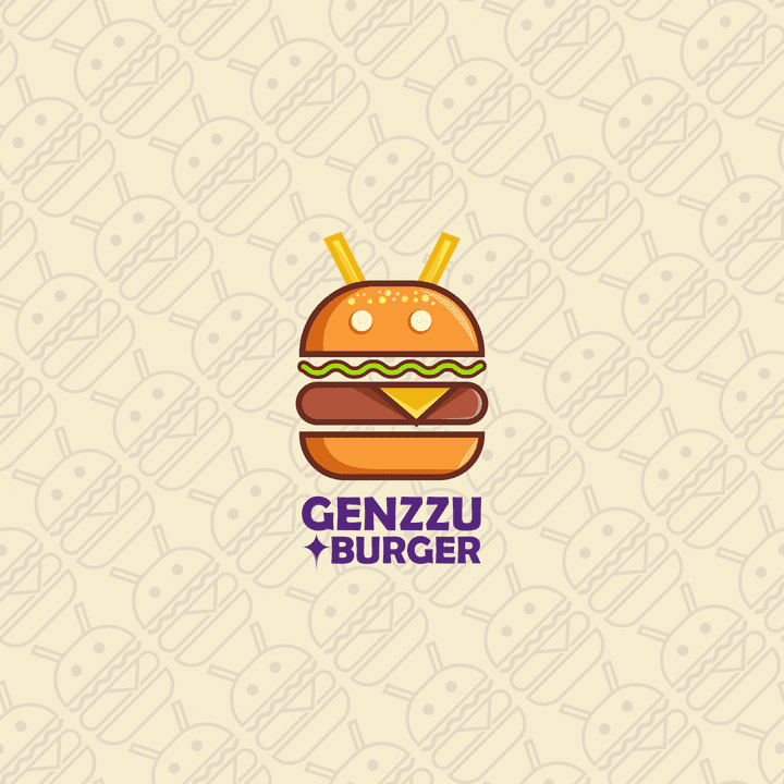 Genzzu Burger تصميم لوجو وهوية بصرية كاملة