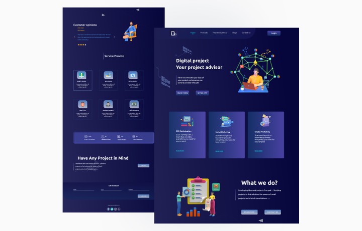 Landing Page - Consulting for your Project