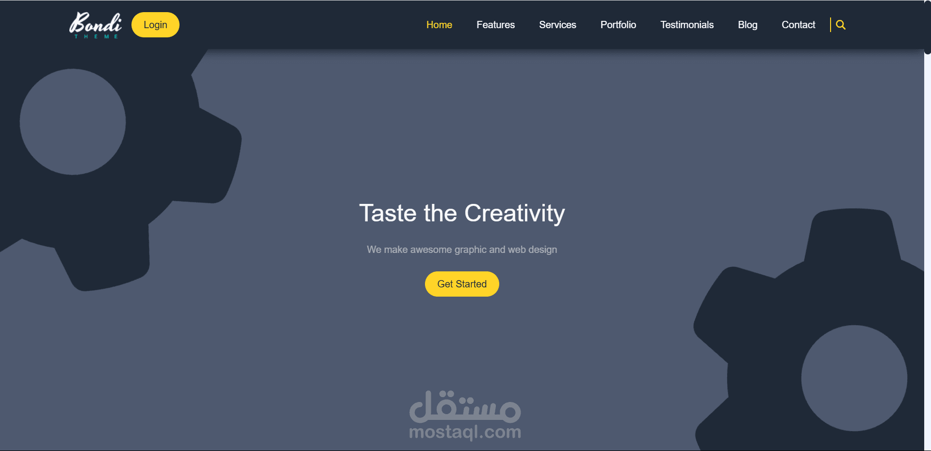 موقع تعريفي لشركة تقدم خدمات