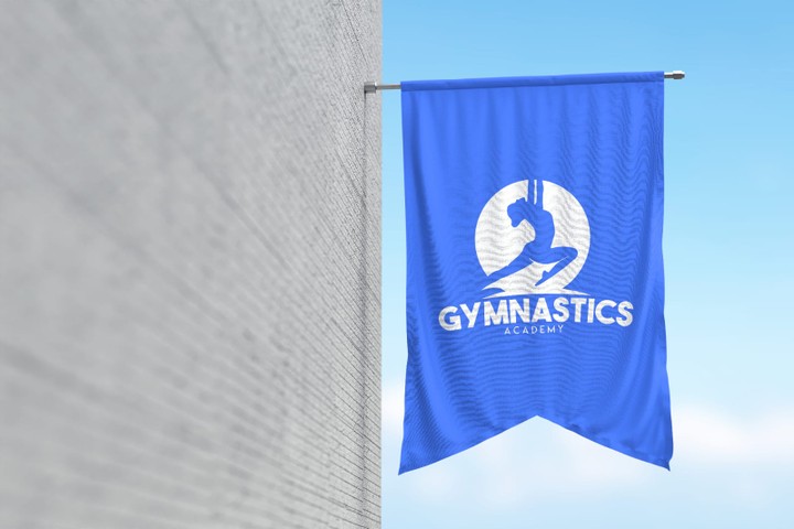 لوجو أكاديمية جمباز  - Gymnastics academy logo