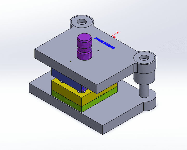 Designing of a blanking die using Solidworks