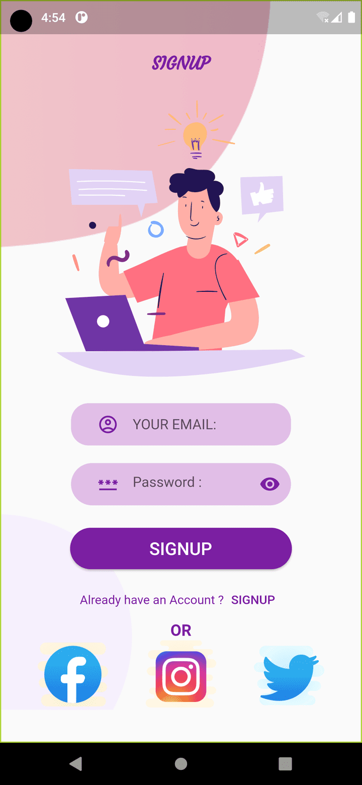 Login & Signup APP