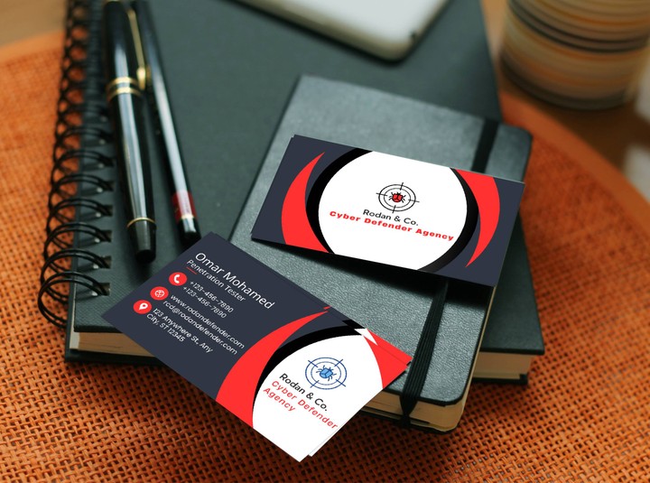 Rodan Cyber Defender Business Card MockUp