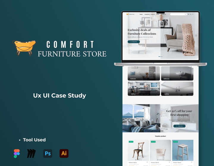 Comfort Furniture Store UX UI Case Study