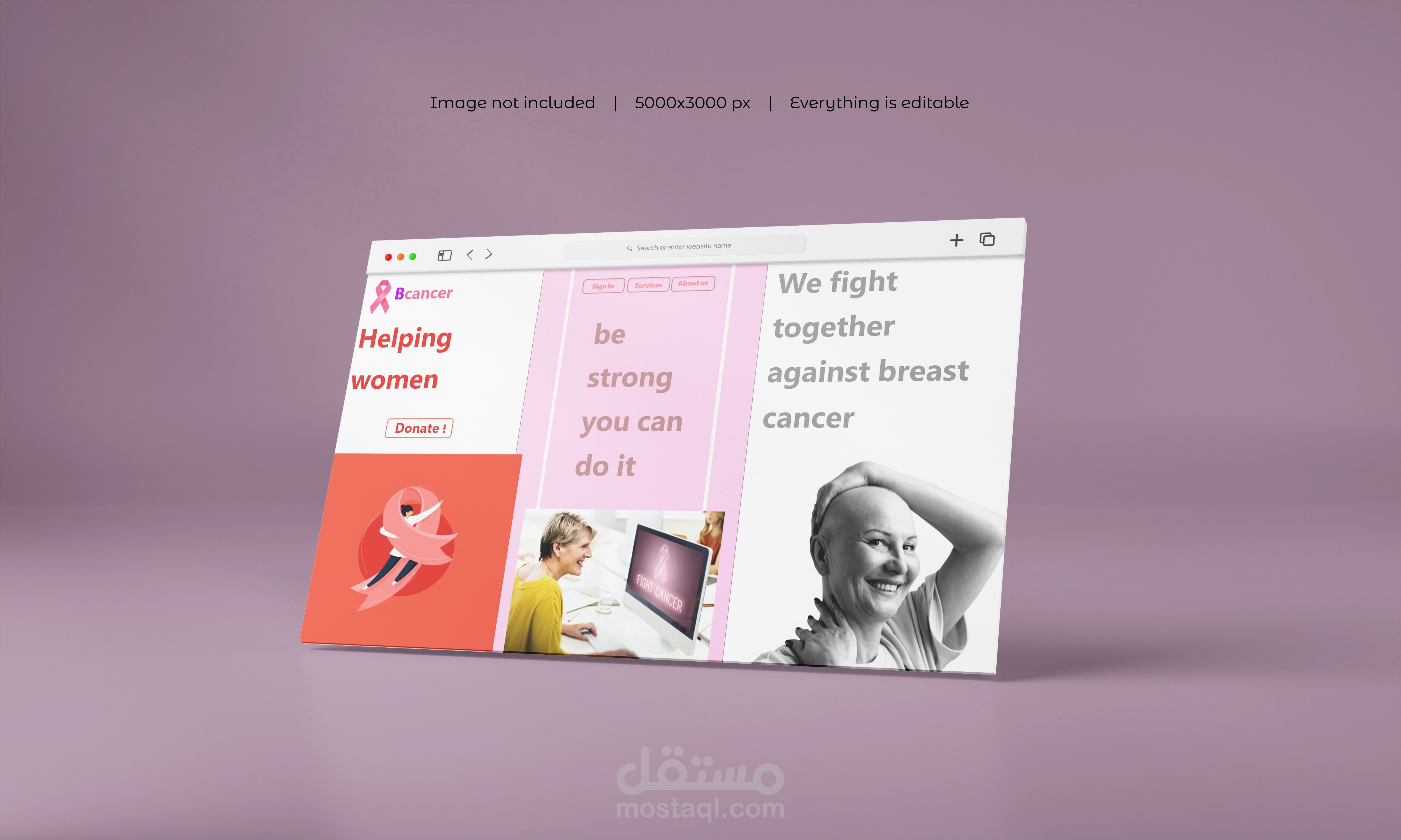 breast cancer ui/ux website design