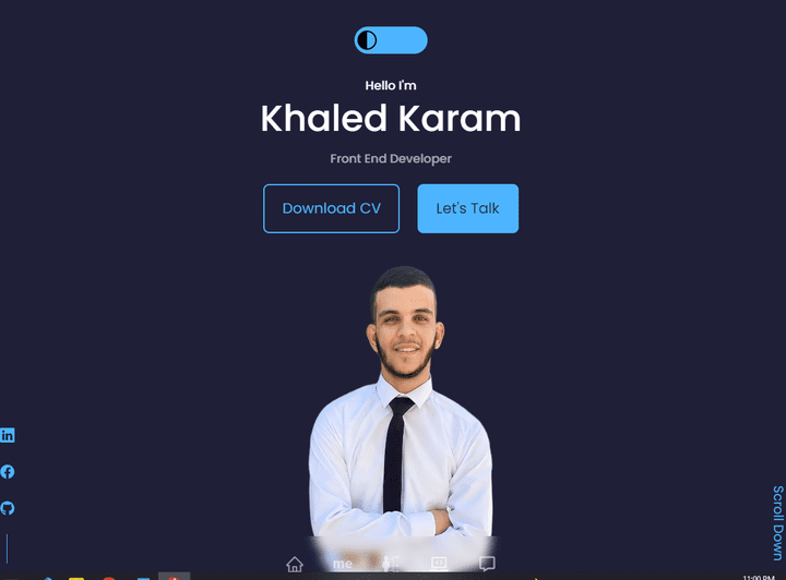 موقعي الشخصي my portfolio