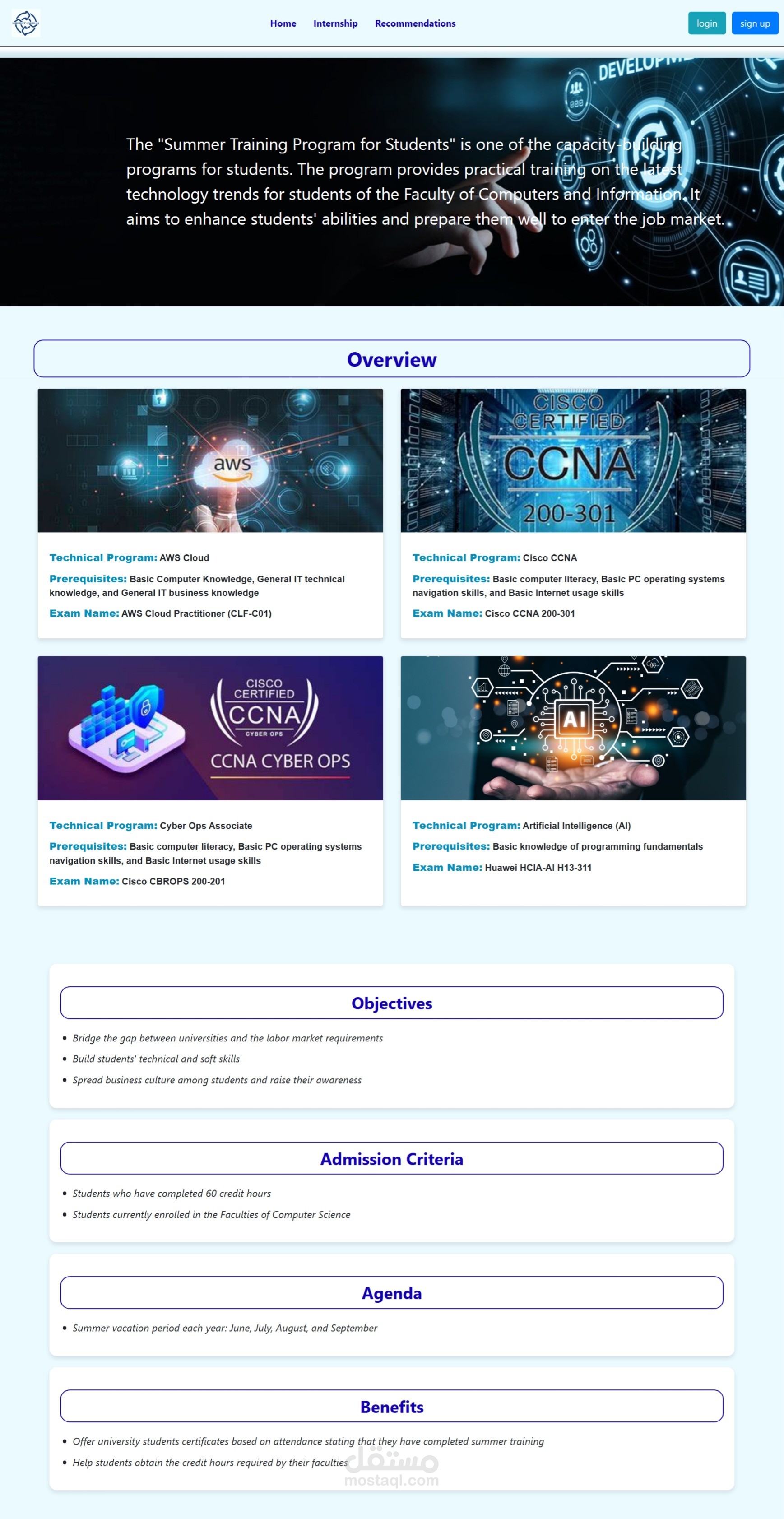 the website