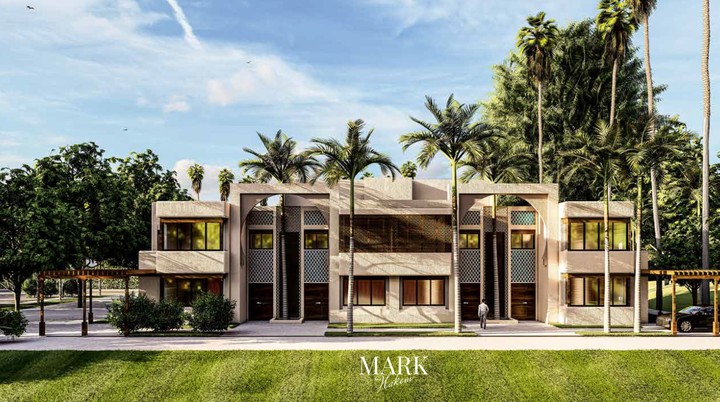 Exterior villa design in UAE