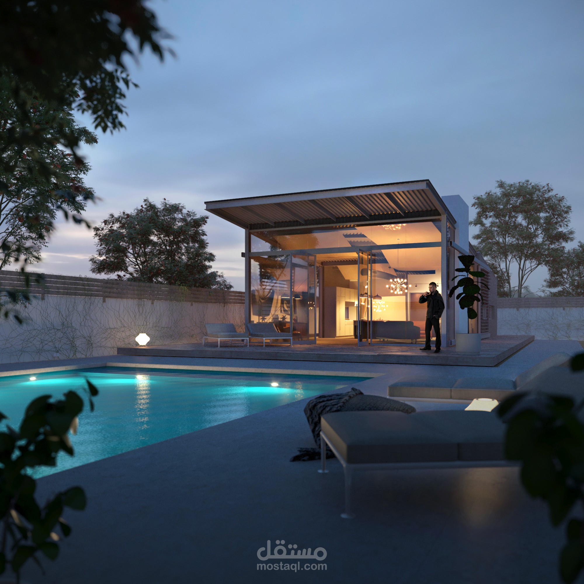 Exterior design + 3D Modelling | تصميم خارجي + موديل ثلاثي الابعاد