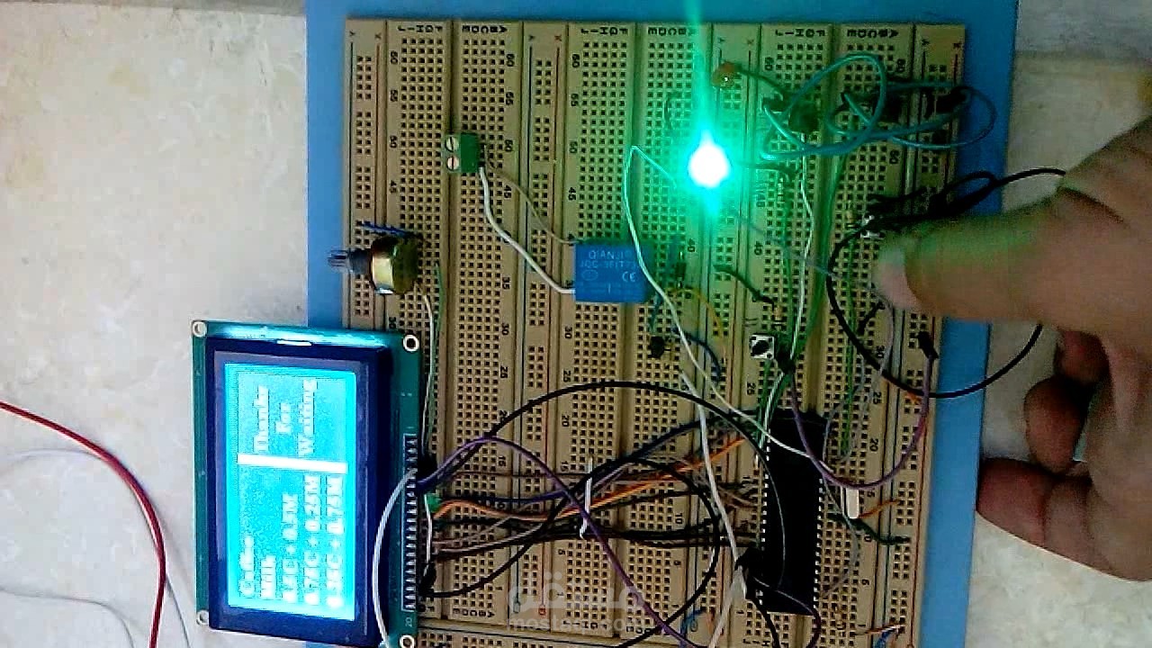 Liquid Mixer Machine (2 inputs/5 outputs) using pic16f877a مستقل