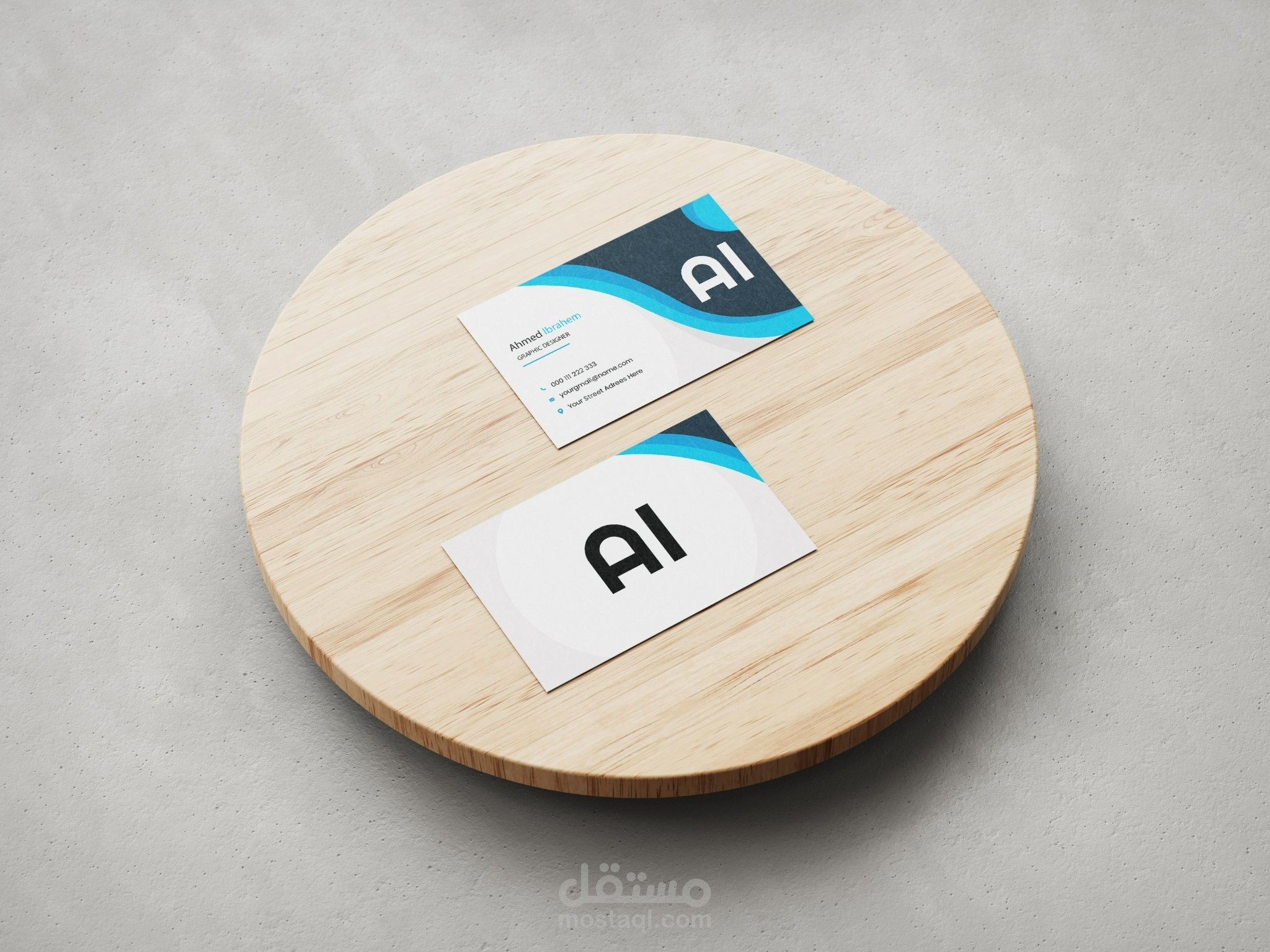 تصميم كارت شخصي او business - card باحترافية ودقة عالية