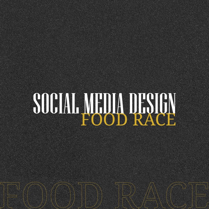 تصاميم سوشل ميديا لمطعم (Food Race)