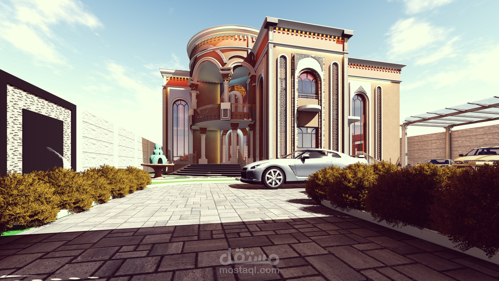 تصميم خارجي 3d مستقل