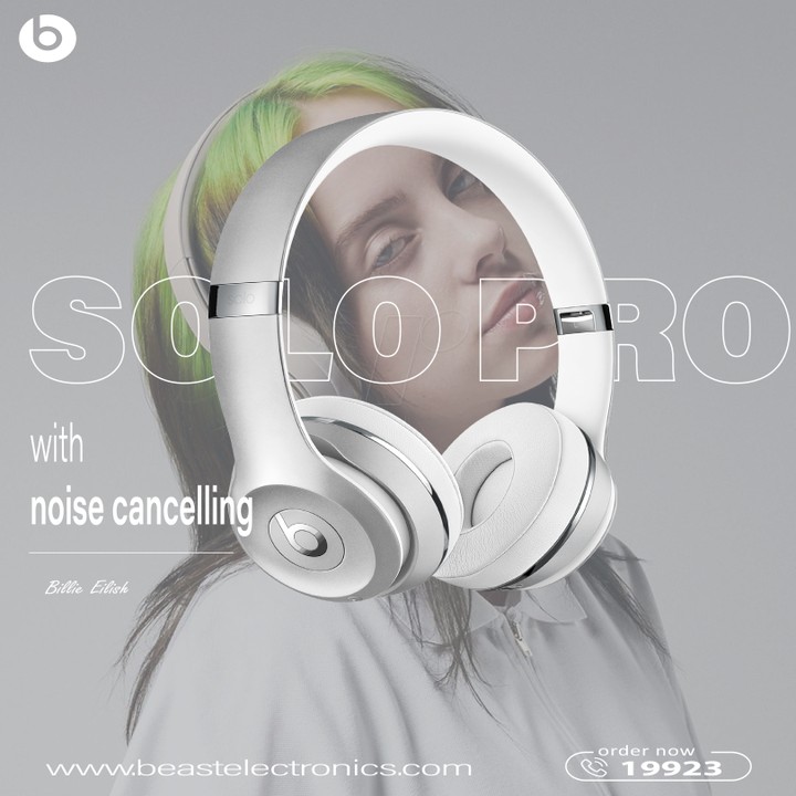 تصميم اعلان سماعات Headphones "اعلان وهمي "