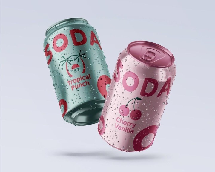 تصميم مشروب غازي soda