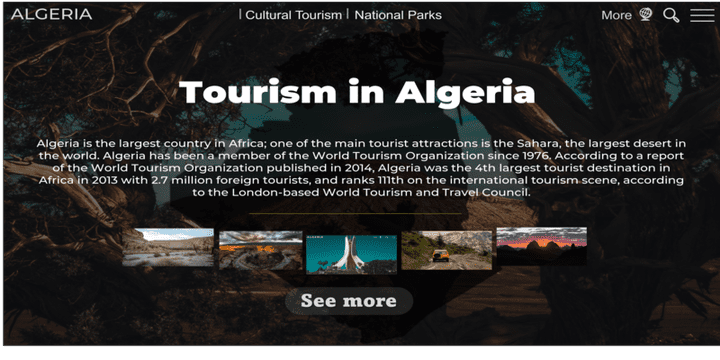 عرض تقديمي إحترافي - PowerPoint - لـ TOURISM IN ALGERIA