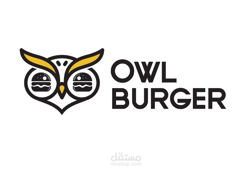 تصميم شعار & هوية بصرية مطعم  " Owl Burger "